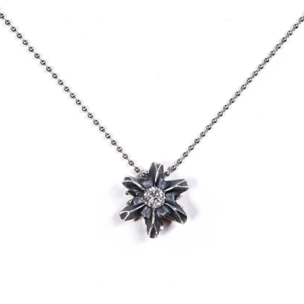 Bullet Bloom .45 Caliber Bullet Pendant in Sterling Silver