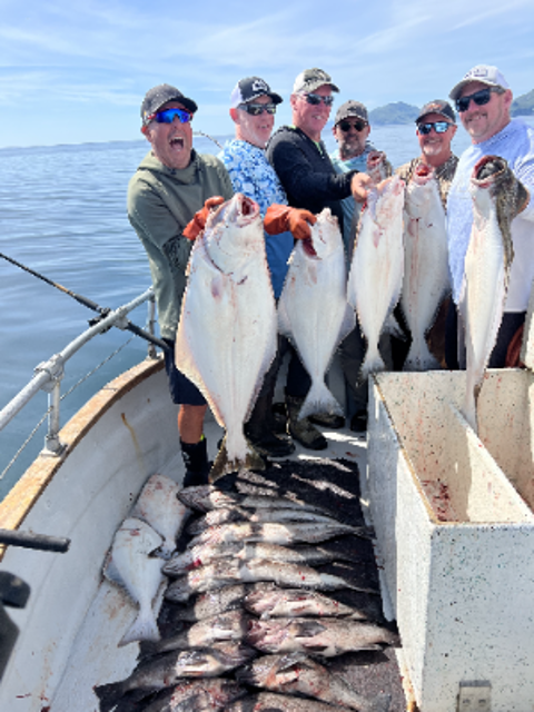 5-day Alaskan Salmon, Halibut, Rockfish and Lingcod Fishing Trip for Two to Six Anglers