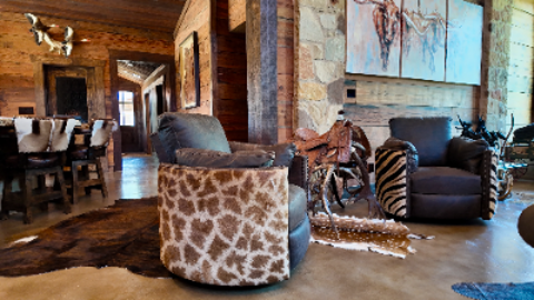 Hye Barrel Swivel Recliner by Bison Creek Interior