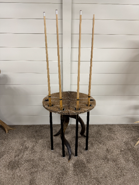 Kudu Horn Pool Cue Holder by Terry Wilson Antler Designs