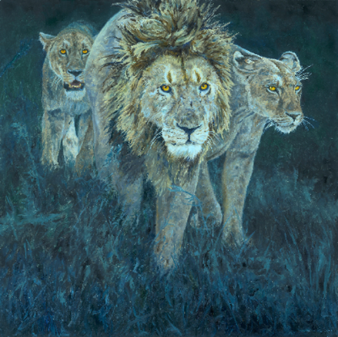 Original Oil Painting 'Hunting Party' by Besse Art