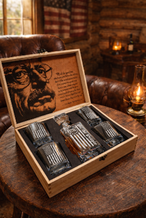 Custom Teddy Roosevelt Decanter Set