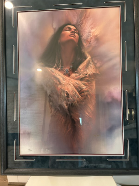 Framed Indian Maiden